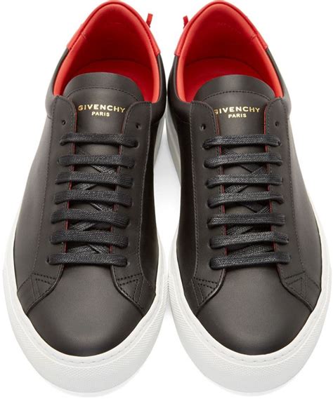 givenchy black calfskin low-top sneakers|Town sneakers in leather in .